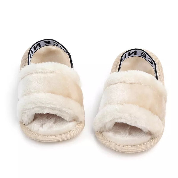 Nice Faux Fur Sandals - The Childrens Firm