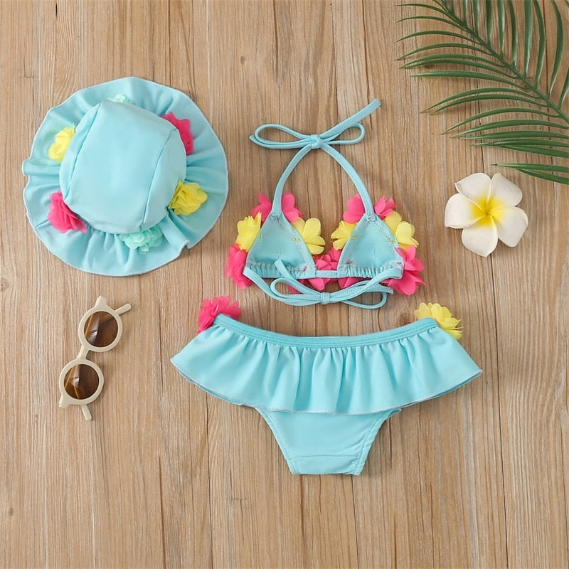 Floral Me Baby 3 Piece Swim Set