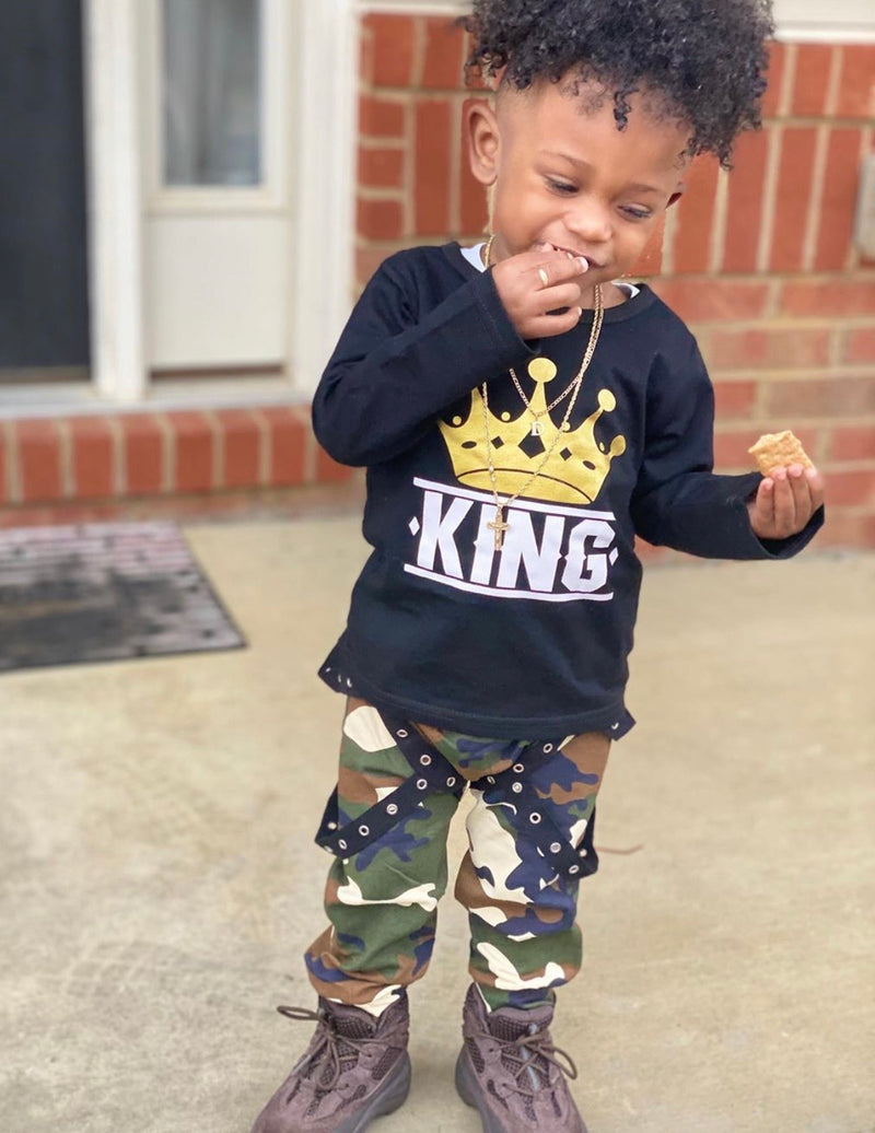 KING CAMO Long Sleeve Set - The Childrens Firm