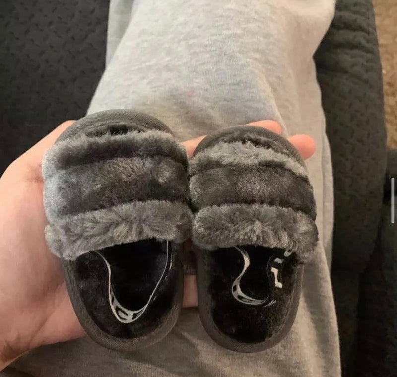 Nice Faux Fur Sandals - The Childrens Firm