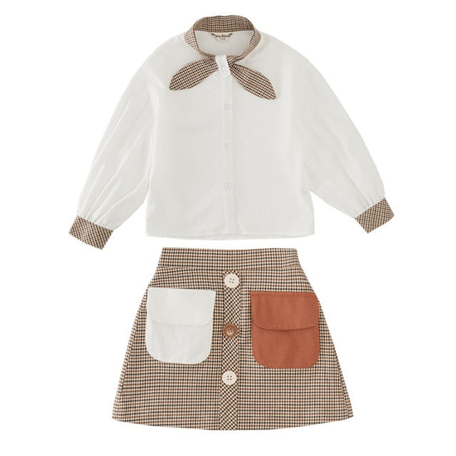 Pocketed Plaid 2Pc Set - The Childrens Firm
