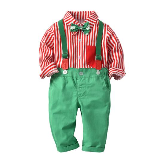 Baby Boy Striped Suspender Set - The Childrens Firm