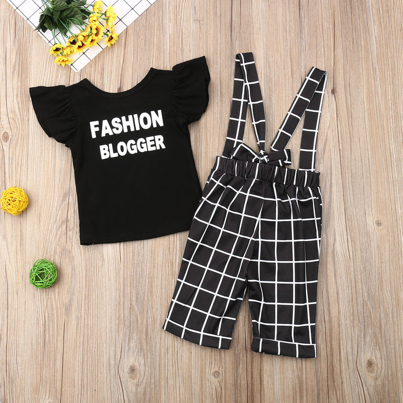 Plaid Fashion Blogger Overall Set - The Childrens Firm