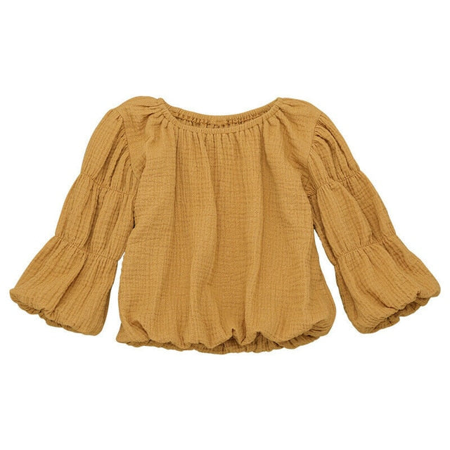 Round Neck Chiffon Blouse - The Childrens Firm