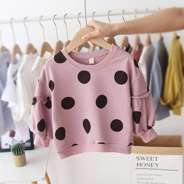 Polka Dot Puffy Sweater - The Childrens Firm