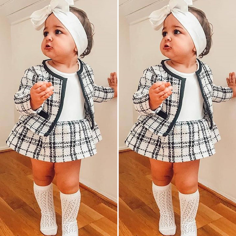 Chic Baby Plaid Skirt Set - The Childrens Firm