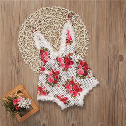 Lace Floral Bliss Romper - The Childrens Firm
