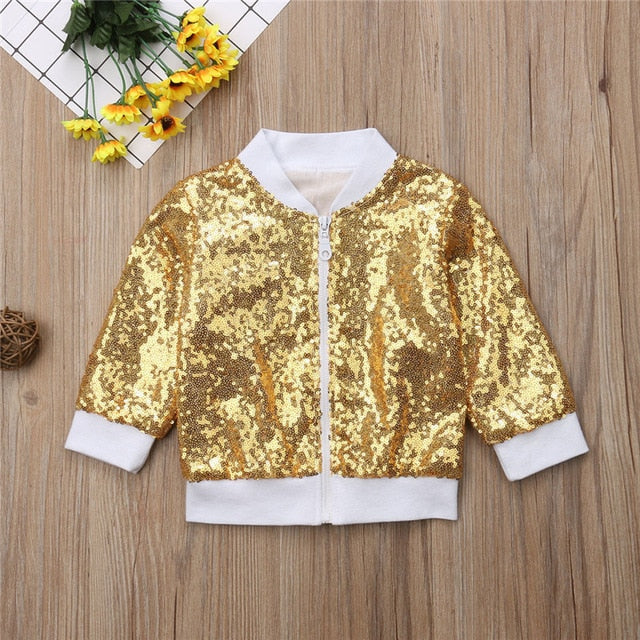 Sequin Glitter Jacket - The Childrens Firm