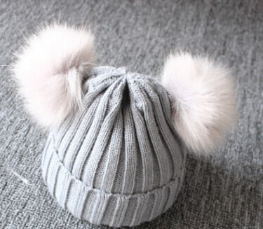 Poof Ball Beanie Cap - The Childrens Firm