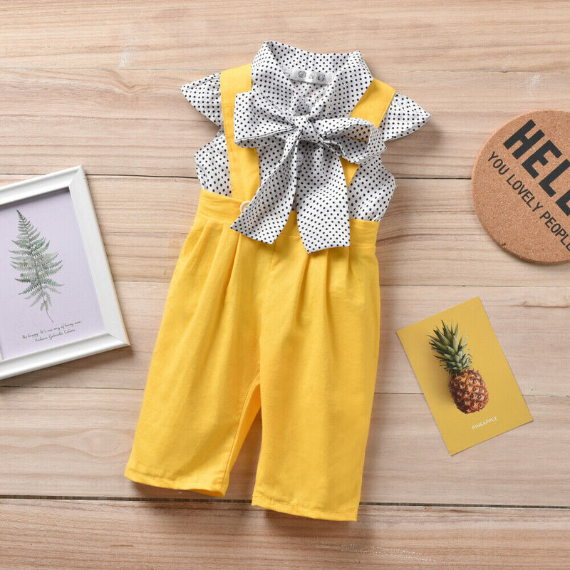 Yellow Overall 2pc Set - The Childrens Firm