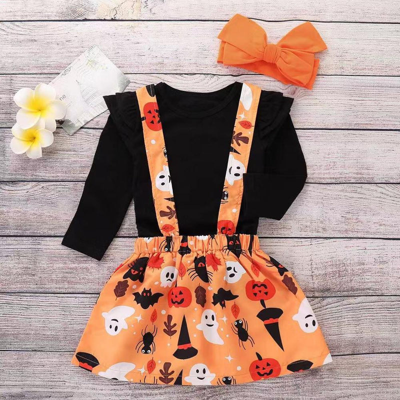 Ghost Halloween Dress 3Pc Set - The Childrens Firm
