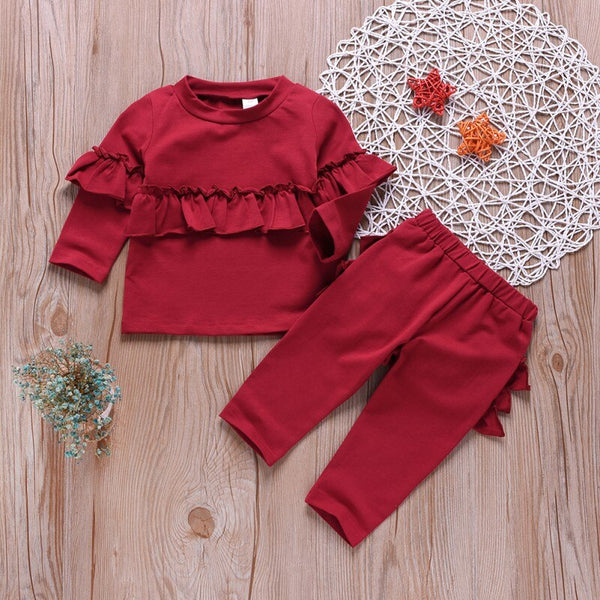 Ruffle Sweater Set - The Childrens Firm
