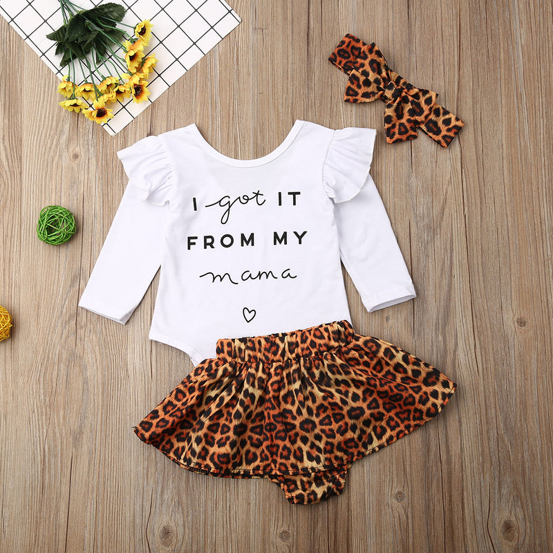 Got it From My Mama Leopard 3pcs Set - The Childrens Firm