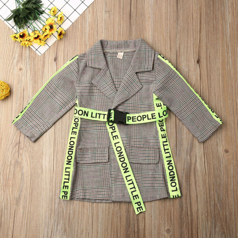 Little Peoples Plaid Trench Coat - The Childrens Firm