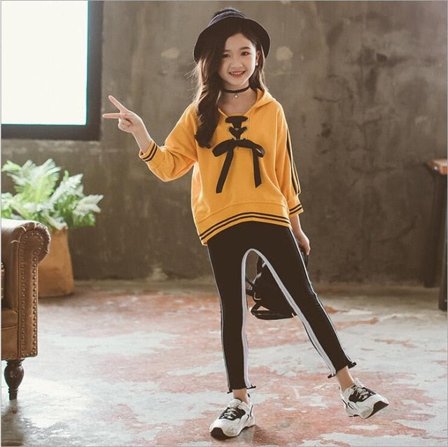 Hooded Top With Leggings - The Childrens Firm