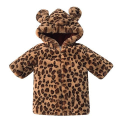 Leopard Hooded Winter Coat