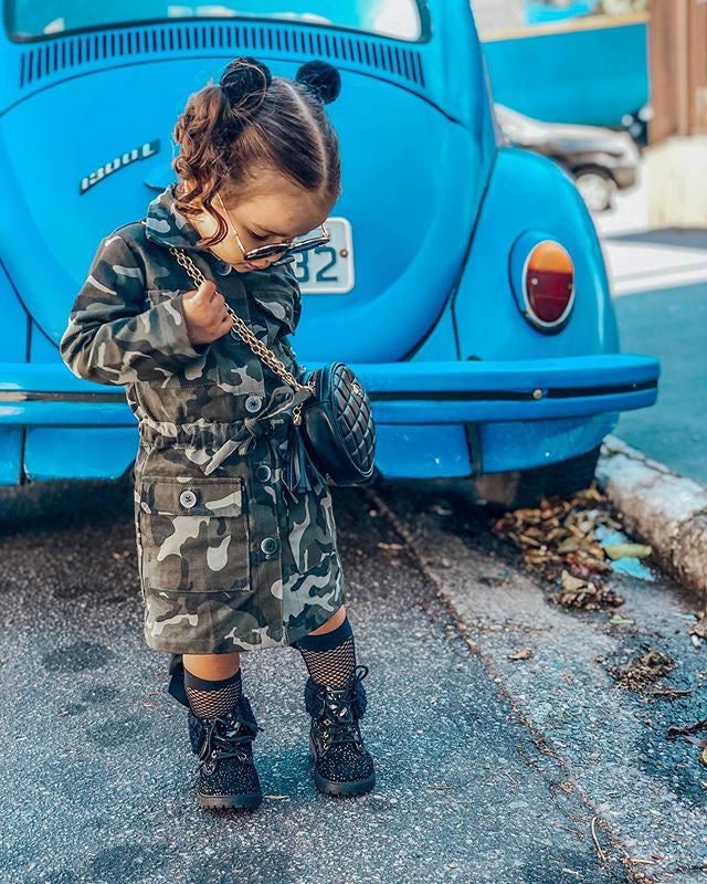 Camo Trench Coat - The Childrens Firm