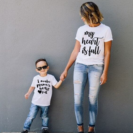 My Heart is full Matching Tees - The Childrens Firm