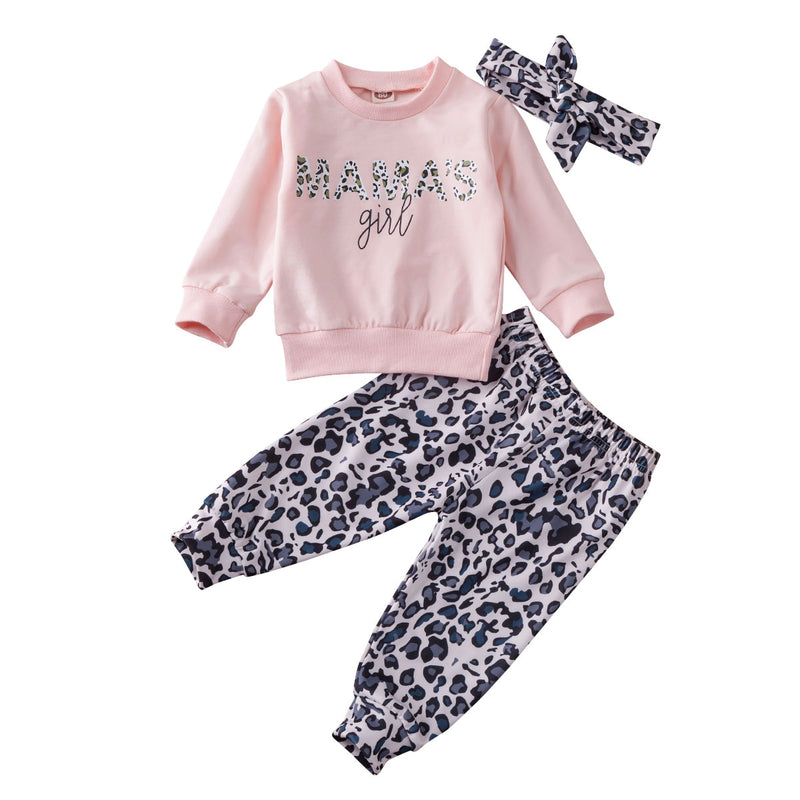 Mamas Girl Leopard Pink Set