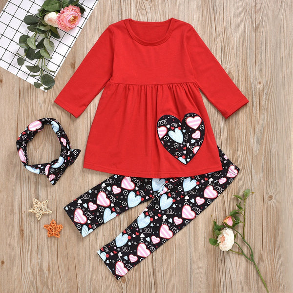Valentine Heart Long Sleeve Set - The Childrens Firm