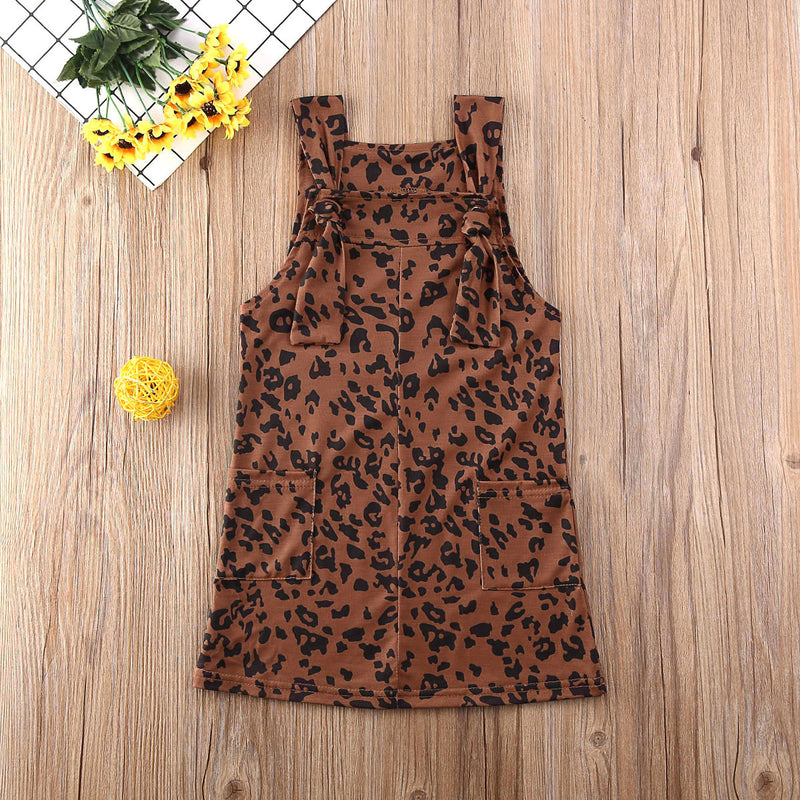 Leopard Suspender Dress - The Childrens Firm