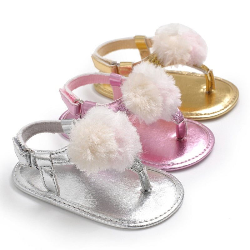 Poof Ball Sandals - The Childrens Firm