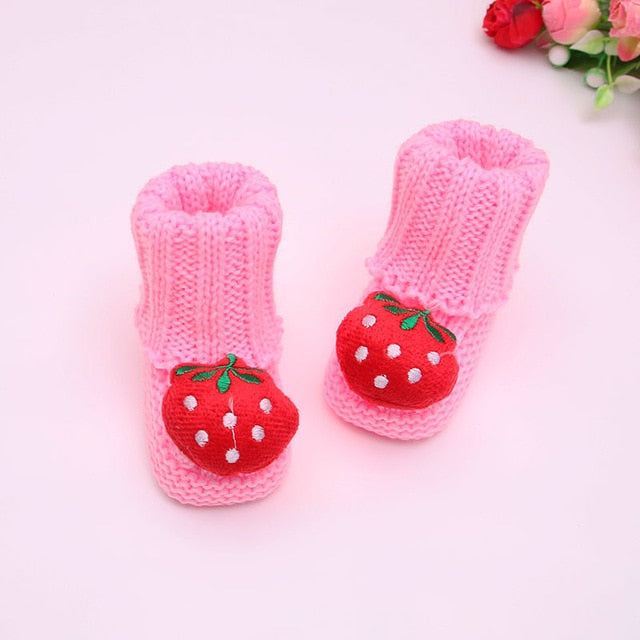 Knitted Wool Baby Booties