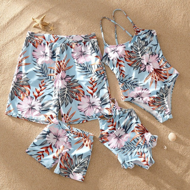 Family Floral Matching Swimsuits - The Childrens Firm