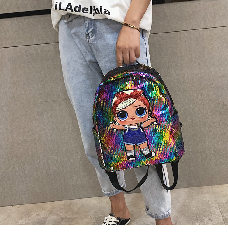 Sequin Girl Power Backpack - The Childrens Firm