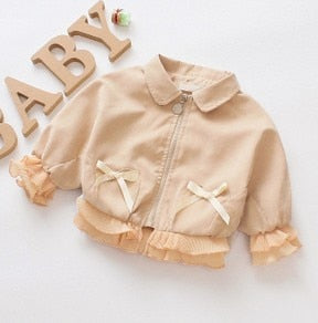 Baby Ruffled Sleeve Jacket - The Childrens Firm