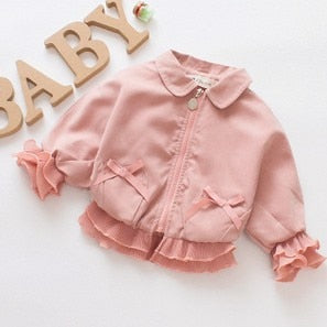 Baby Ruffled Sleeve Jacket - The Childrens Firm
