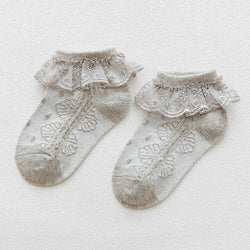 Baby Girl Lace Cotton Socks - The Childrens Firm
