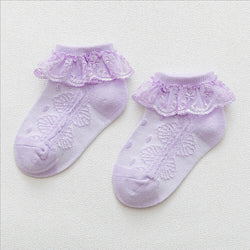 Baby Girl Lace Cotton Socks - The Childrens Firm