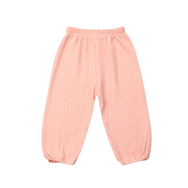 Wrinkled Cotton Trousers - The Childrens Firm