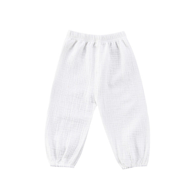 Wrinkled Cotton Trousers - The Childrens Firm