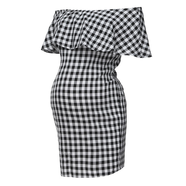 Checkerboard Maternity Dress - The Childrens Firm
