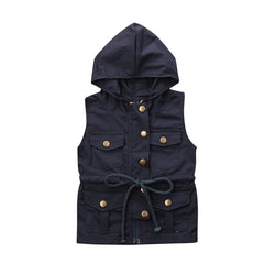 Button Up Vest Coat - The Childrens Firm
