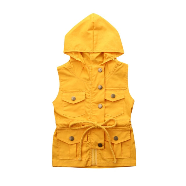 Button Up Vest Coat - The Childrens Firm