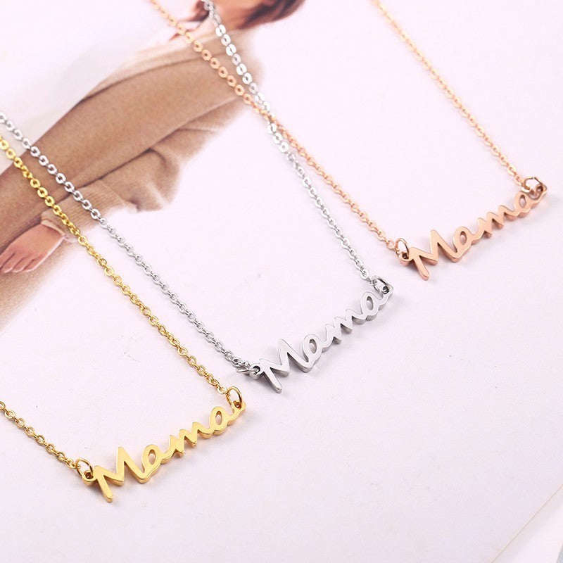Mama Nameplate Necklace - The Childrens Firm