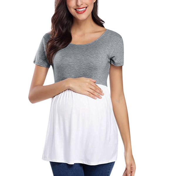 Maternity 2 Toned Top - The Childrens Firm