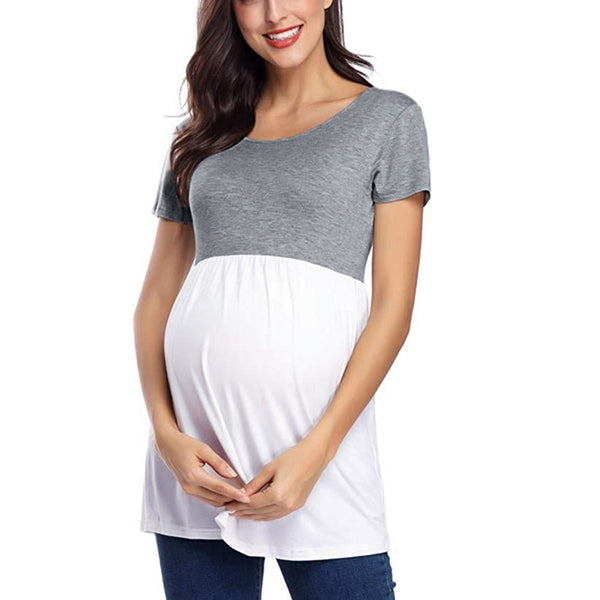 Maternity 2 Toned Top - The Childrens Firm