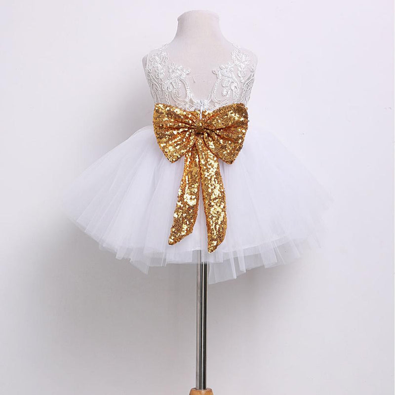 Sequins Bow Couture Gown