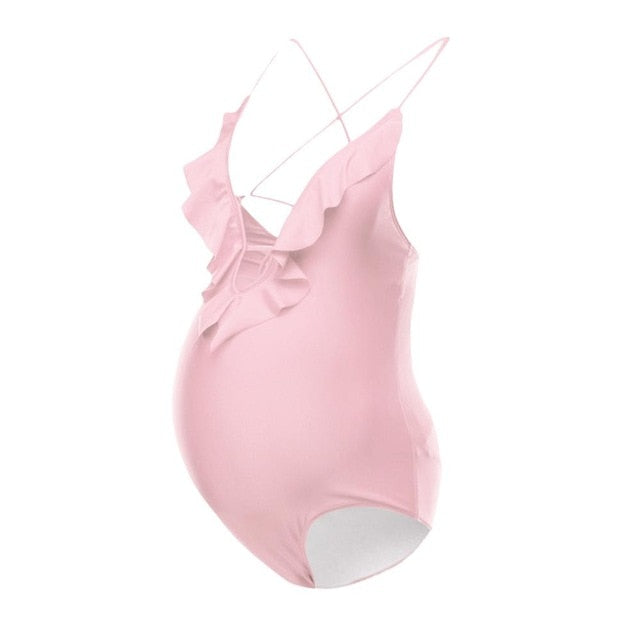 Cross Back Maternity Swimsuit - The Childrens Firm