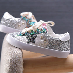Sequin Glitter Star Sneakers