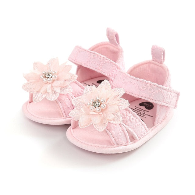 Pearl Flower Sandals - The Childrens Firm
