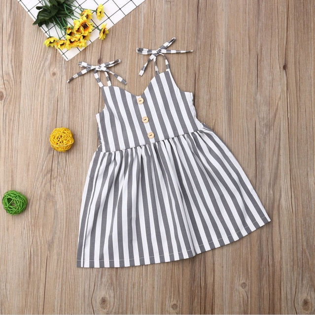 Sleeveless Striped Dress