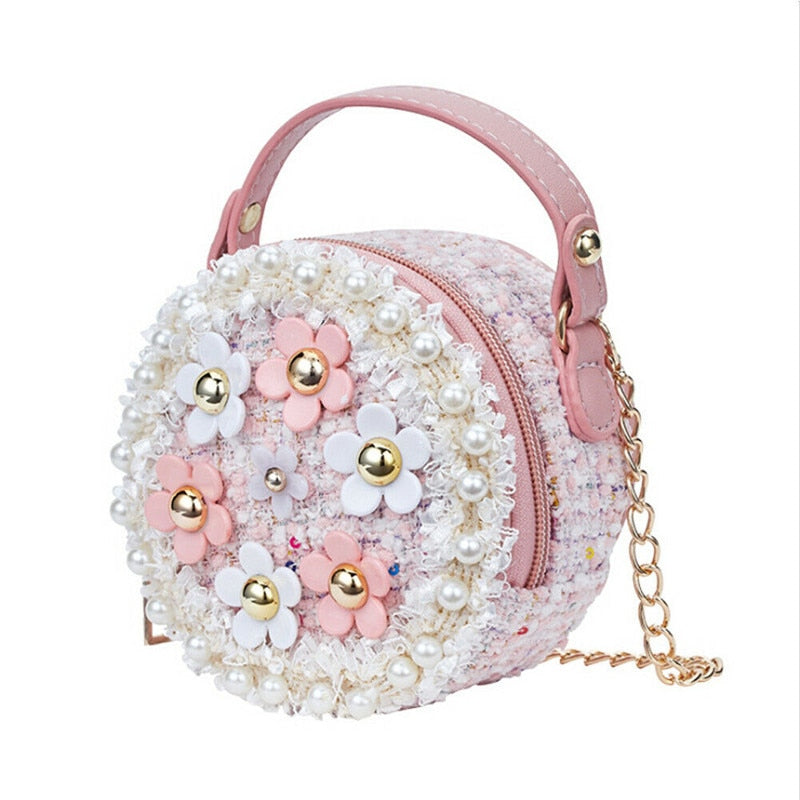 Floral Pearls Crossbody Bag
