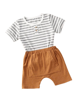 Boys Striped Shorts Set - The Childrens Firm