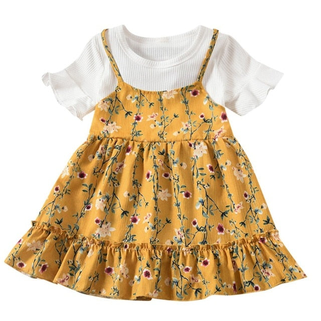 Floral Cami Tshirt Dress - The Childrens Firm