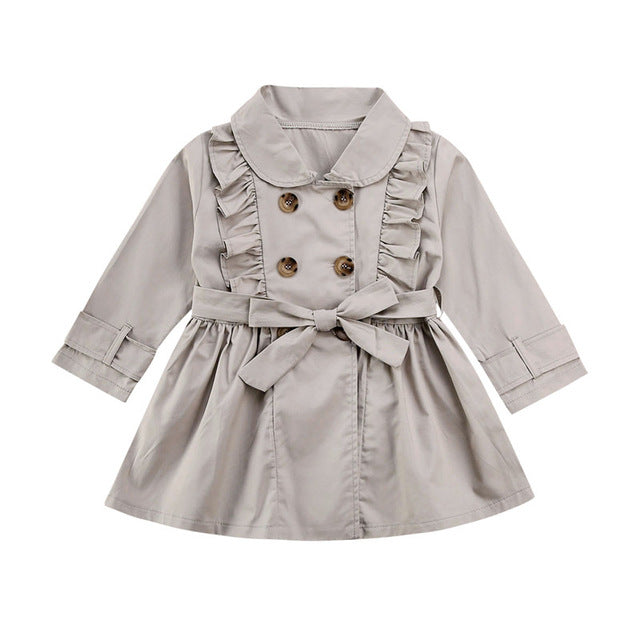 Casual Trench Bandage Coat - The Childrens Firm